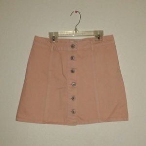Forever 21 Light Pink Denim Skirt